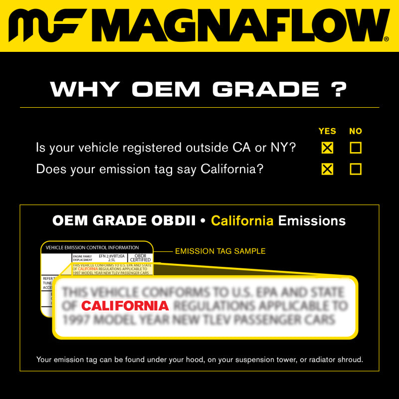 MagnaFlow Direct Fit Catalytic Converter Mercedes ML55 01-03 Driver Side OEM