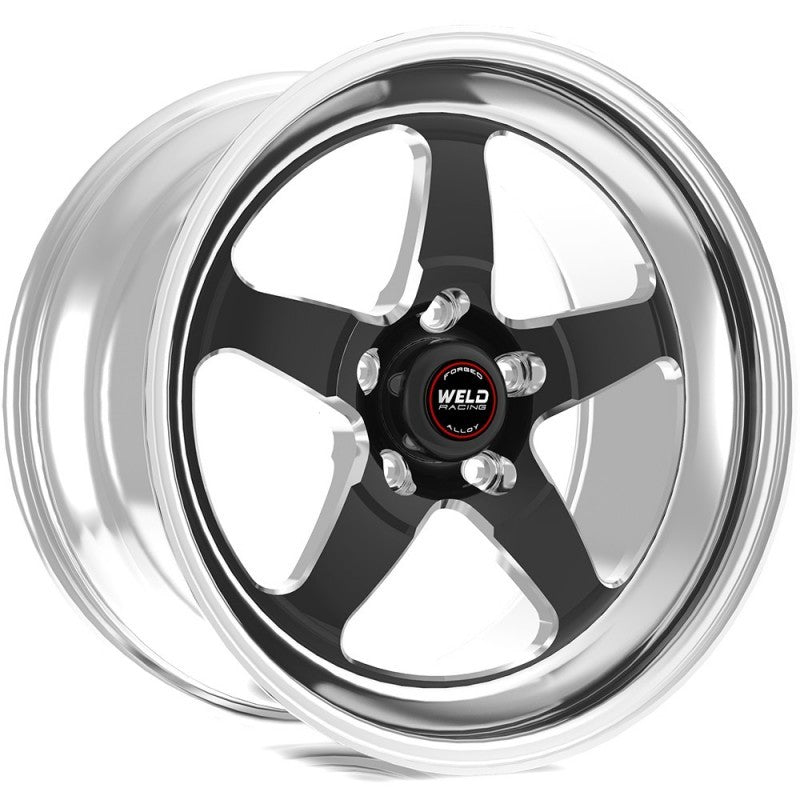 Weld S71 17x10 / 5x5 BP / 7.7in BS Black Wheel (High Pad) - Non-Beadlock