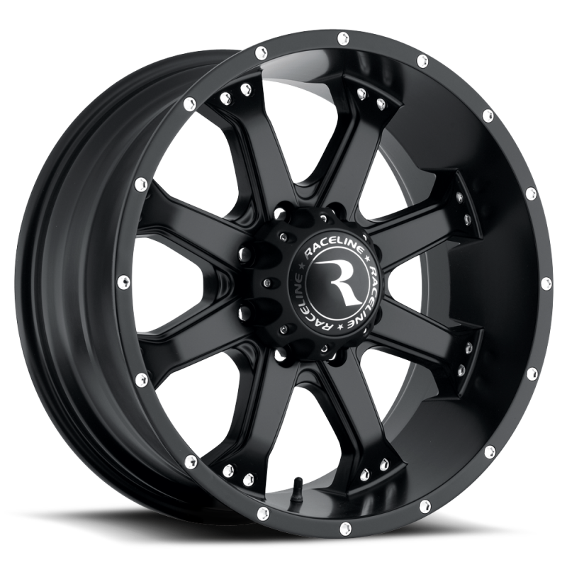 Raceline 991B Assault 17x9in / 5x127 BP / -12mm Offset / 78.1mm Bore - Satin Black Wheel