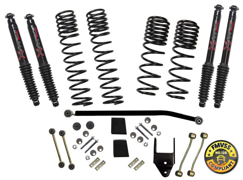 Skyjacker 2018 Jeep Wrangler (JL) 2DR 3.5in Suspension Lift Kit w/Black Max Shocks