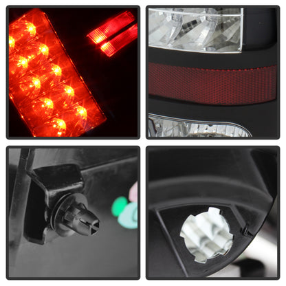 Spyder Dodge Ram 1500 13-14/Ram 2500 13-14 LED Tail Lights LED Model only - Blk ALT-YD-DRAM13-LED-BK