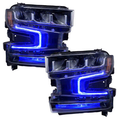 Oracle 19-21 Chevy Silverado 1500 RGB+W Headlight DRL Upgrade Kit - ColorSHIFT 2 SEE WARRANTY