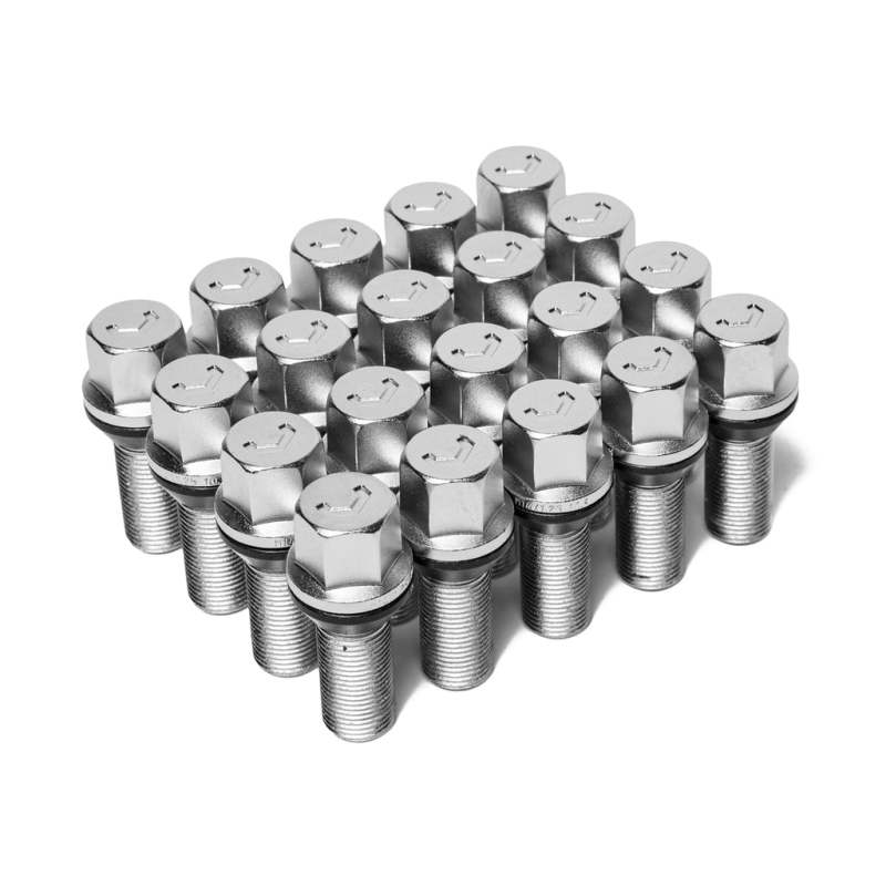 Vossen Lug Bolt - 14x1.5 - 35mm - 17mm Hex - Cone Seat - Silver (Set of 20)