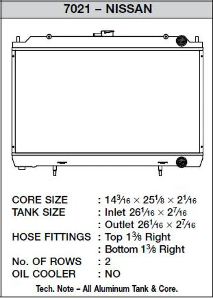 CSF 89-94 Nissan 240SX Radiator