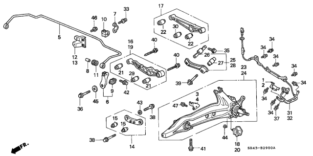 Honda - 92-00 Civic / 94-01 Integra Rear Lower Control Arm Bolt