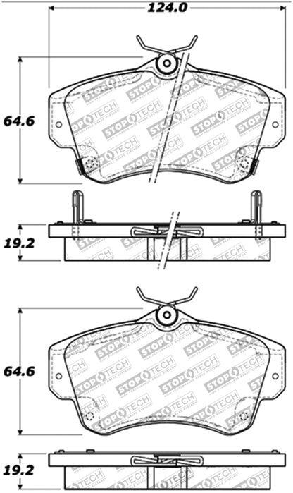 StopTech Performance 03-05 Dodge SRT-4 Front Brake Pads