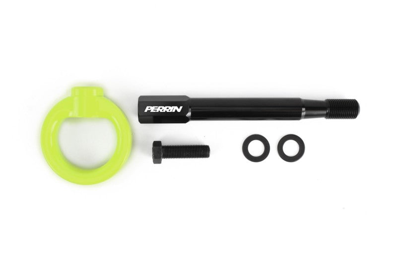 Perrin 13-20 & 2022 Subaru BRZ / 13-16 Scion FRS / 17-20 Toyota 86 Tow Hook Kit (Rear) - Neon Yellow