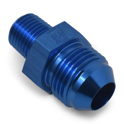 Russell Performance -8 AN to 3/8in NPT Straight Flare to Pipe (Blue) (25 pcs.)