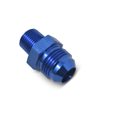 Russell Performance -6 AN to 3/8in NPT Straight Flare to Pipe (Blue)