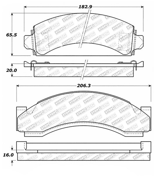 StopTech Street Select Brake Pads w/Hardware - Front/Rear