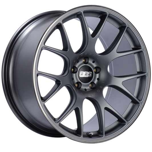 BBS CH-R 20x10.5 5x114.3 ET24 CB66 Satin Titanium Polished Rim Protector Wheel