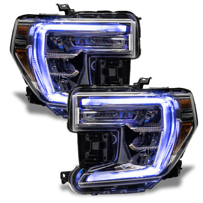 Oracle 19-21 GMC Sierra 1500 RGB+W Headlight DRL Upgrade Kit - ColorSHIFT w/o Cntrl SEE WARRANTY