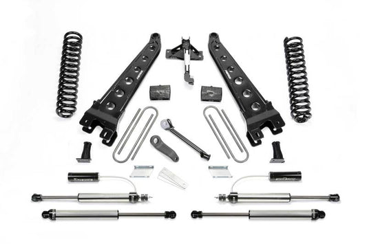 Fabtech 17-21 Ford F250/350 4WD Diesel 4in Rad Arm Sys w/Coils & 2.25 Dl Resi Frt & Dl Rr Shks