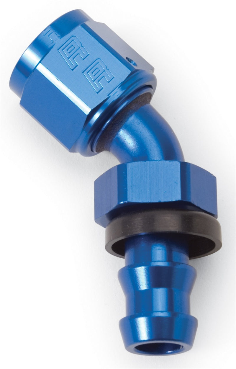 Russell Performance -4 AN Twist-Lok 45 Degree Hose End (Blue)