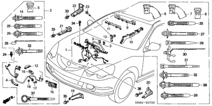 Acura - Positive Starter Sub Wire Battery Cable