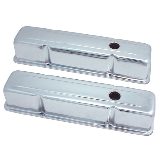 Spectre SB Chevy Tall Valve Cover Set - Chrome