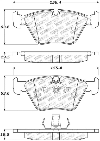 StopTech Performance 06-09 BMW M3/Z4 (E86/E89) Front Brake Pads