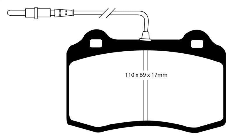 EBC 96-03 Alfa Romeo GTV 3.0 (Brembo) Greenstuff Front Brake Pads