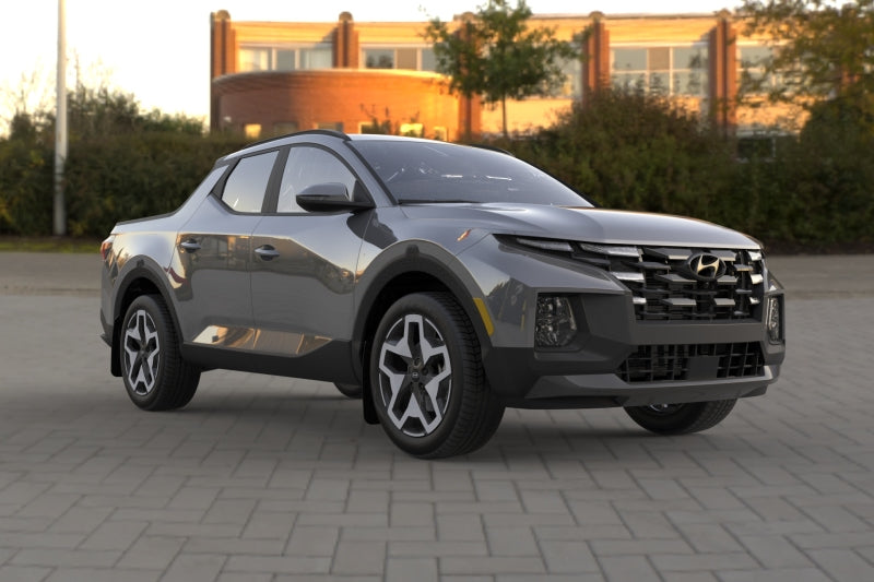 Rally Armor 22-26 Hyundai Santa Cruz Black UR Mud Flap w/Red Logo