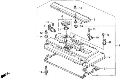 Honda - B-Series Valve Cover Spark Plug Gasket (Single)