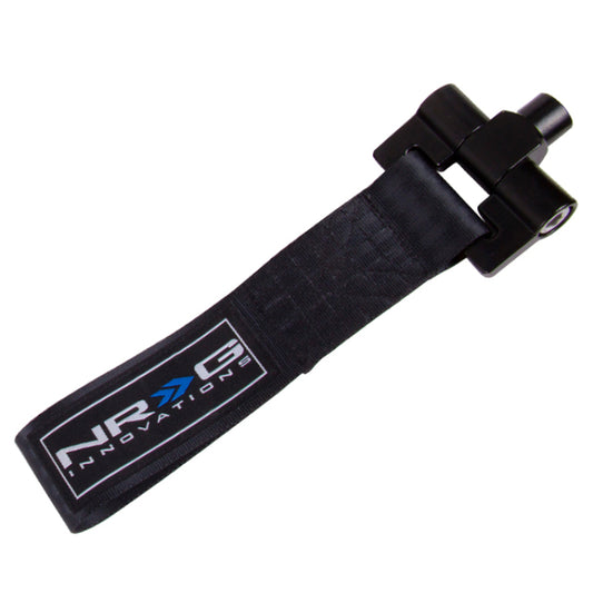 NRG Bolt-In Tow Strap Black - BMW E90 E92 3 Series / R53 Mini 01-06 (5000lb. Limit)