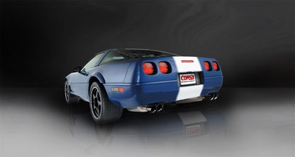 Corsa 1996-1996 Cat-Back Exhaust w/ Twin 3.5in Black Tips 96-96 Chevrolet Corvette C4 5.7L V8 LT4