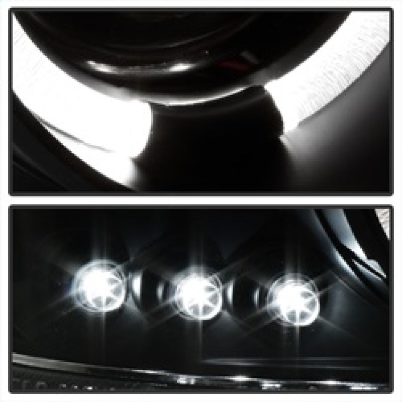 Spyder GMC Sierra 1500/2500 99-06 Projector Headlights LED Halo LED Blk Smke PRO-YD-CDE00-HL-BSM