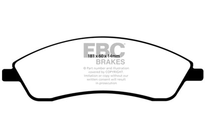 EBC 06-07 Cadillac CTS 2.8 (Sports Suspension) Ultimax2 Front Brake Pads