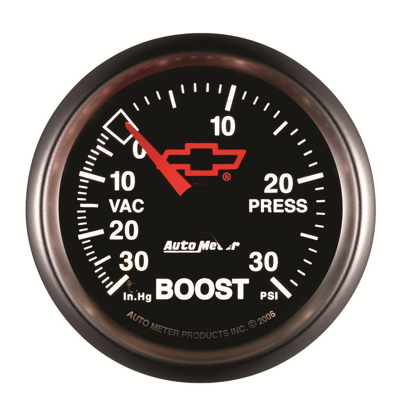 Autometer Sport-Comp II GM 52mm 30 PSI Mechanical Boost Vacumm Gauge