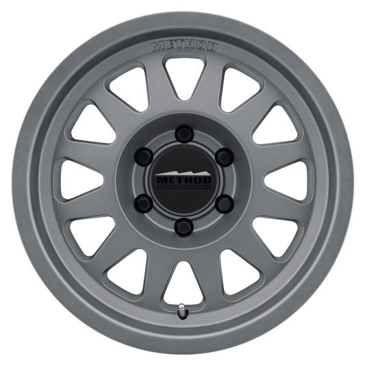 Method MR704 17x8.5 0mm Offset 6x135 87mm CB Matte Titanium Wheel