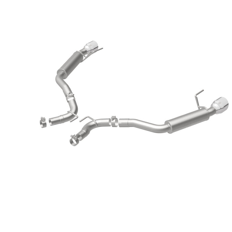 MagnaFlow Axle Back, SS, 2.5in, Competition, Dual Split Polish 4.5in Tip 2015 Ford Mustang Ecoboost