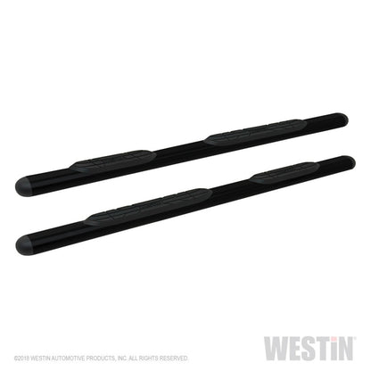 Westin Premier 4 Oval Nerf Step Bars - 85 in - Black