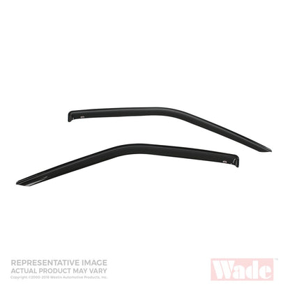 Westin 2005-2010 Chevrolet Cobalt 2dr Wade Slim Wind Deflector 2pc - Smoke