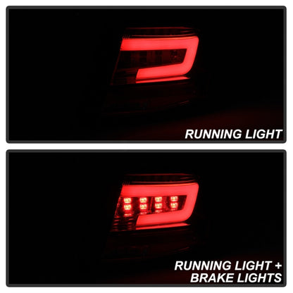 Spyder 08-11 Subaru Impreza WRX 4DR LED Tail Lights - Red Clear ALT-YD-SI084D-LED-RC