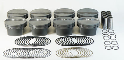 Mahle MS Piston Set GM LS 376ci 4.065in Bore 3.622in Stk 6.098in Rod .945 Pin -4cc 10.1 CR Set of 8