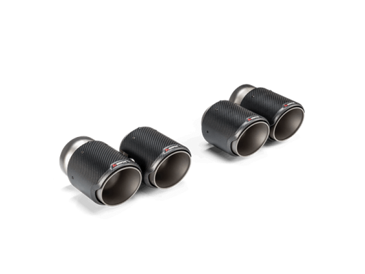 Akrapovic 2021+ BMW G87 M2, G80 M3 &amp; G82 M4 Classic Carbon Design Tail Pipe Set