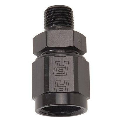 Russell Performance Straight AN Female to Male NPT (Black)