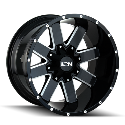 ION Type 141 20x10 / 6x135 BP / -19mm Offset / 106mm Hub Gloss Black Milled Wheel