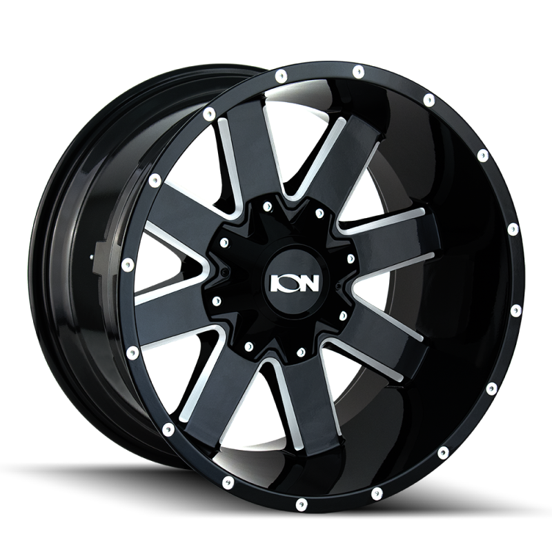 ION Type 141 18x9 / 5x150 BP / 18mm Offset / 110mm Hub Gloss Black Milled Wheel