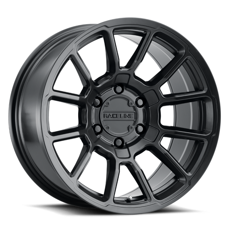 Raceline 950B Gauge 20x10in / 6x139.7 BP / -19mm Offset / 106.1mm Bore - Satin Black Wheel