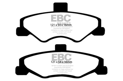 EBC 98-02 Chevrolet Camaro (4th Gen) 3.8 Ultimax2 Rear Brake Pads