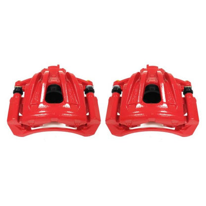 Power Stop 02-07 Jeep Liberty Front Red Calipers w/Brackets - Pair