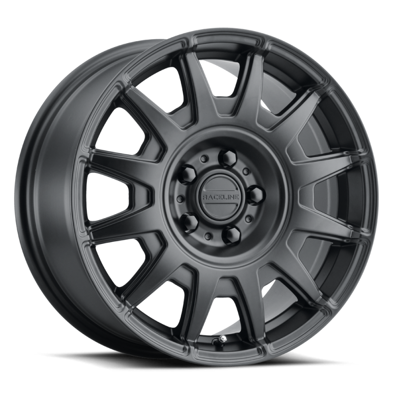 Raceline 401B Aero 17x8in / 5x100 BP / 40mm Offset / 72.62mm Bore - Satin Black Wheel