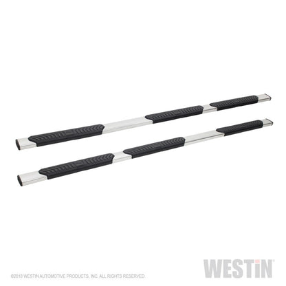 Westin 99-16 Ford F-250/350/450/550 Crew Cab 6.75ft. Bed R5 M-Series W2W Nerf Step Bars - Polish SS