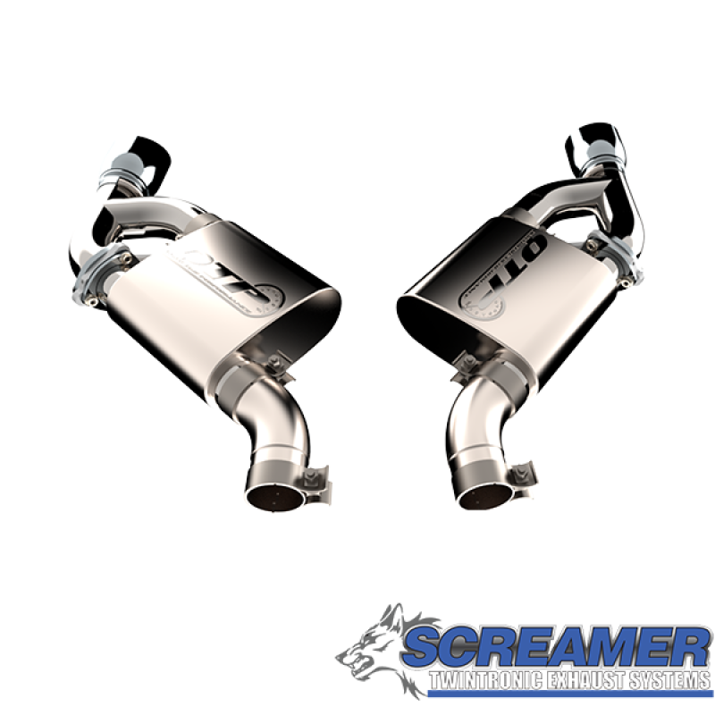 QTP 16-18 Chevrolet Camaro SS 6.2L 304SS Screamer Axle Back Exhaust w/4.5in Dual Tips