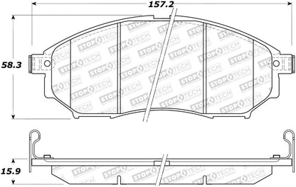 StopTech Sport Brake Pads w/Shims and Hardware - Front