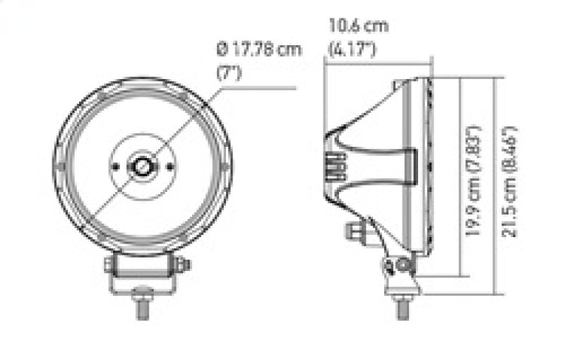 Hella Value Fit 7in Light - Driving Beam