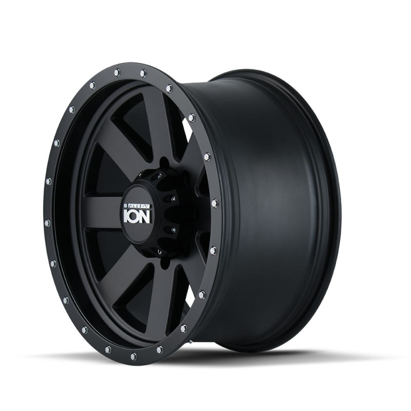 ION Type 134 18x10 / 5x127 BP / -19mm Offset / 83.82mm Hub Matte Black/Black Beadlock Wheel