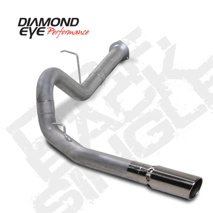Diamond Eye KIT 4in DPF-BACK Single AL 07.5-10 CHEVY 6 6L 2500/3500 PCKGD BX46X14X14OD EL-PL