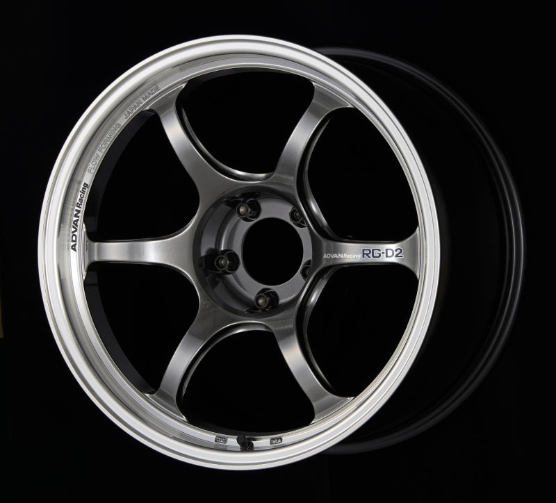 Advan RG-D2 15x7.5 +40 4x100 Machining and Racing Hyper Black Wheel